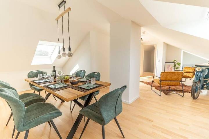 Ferienwohnung für 6 Personen, mit Sauna und Ausblick sowie Terrasse, mit Haustier in Pirna