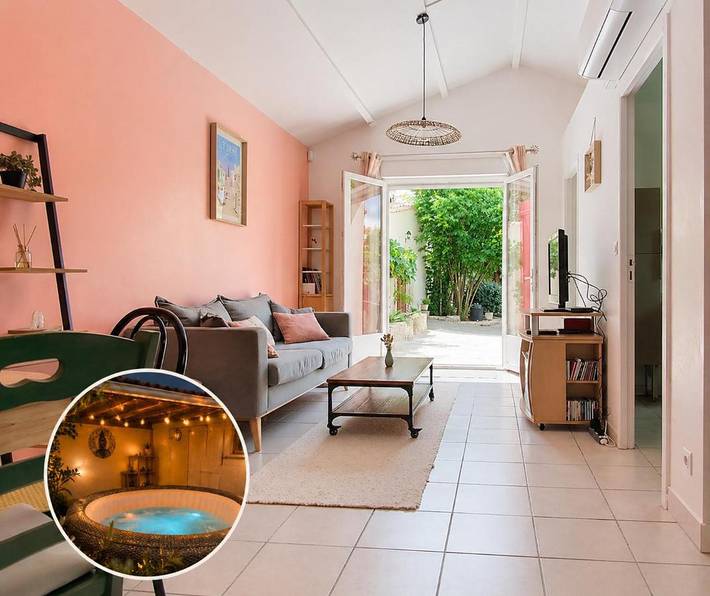Location de vacances pour 5 personnes, avec Jacuzzi et Terrasse ainsi que Jardin et Sauna à Saint-Germain-de-Marencennes