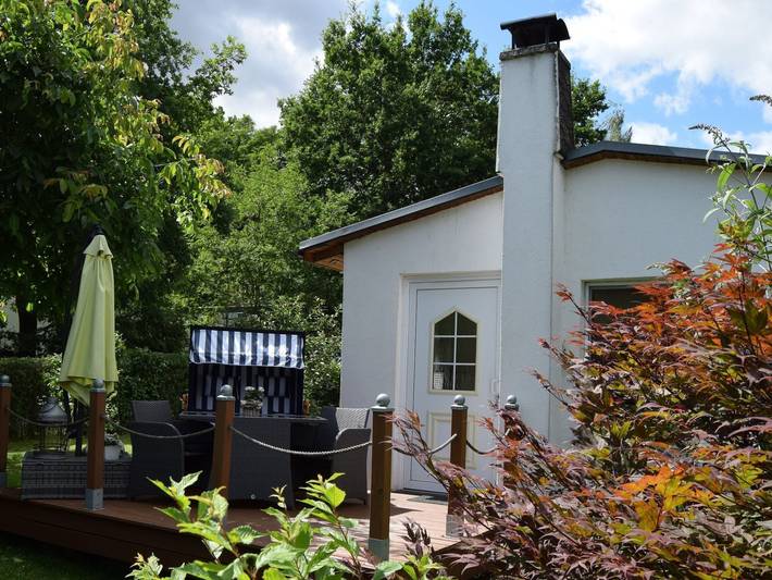 Ferienwohnung für 3 Personen, mit Terrasse und Garten sowie Seeblick am Plauer See
