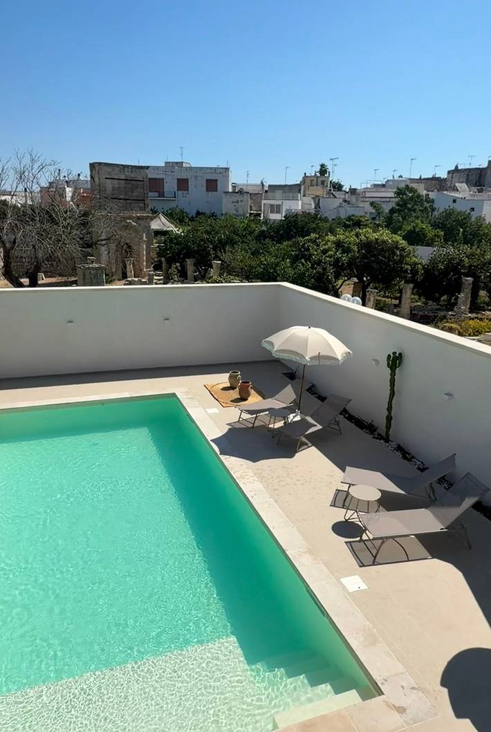 Room 'Petra Suite&Pool - Suite Botte' with Shared Pool, Wi-Fi and Air Conditioning in Uggiano La Chiesa, Lecce-provinsen