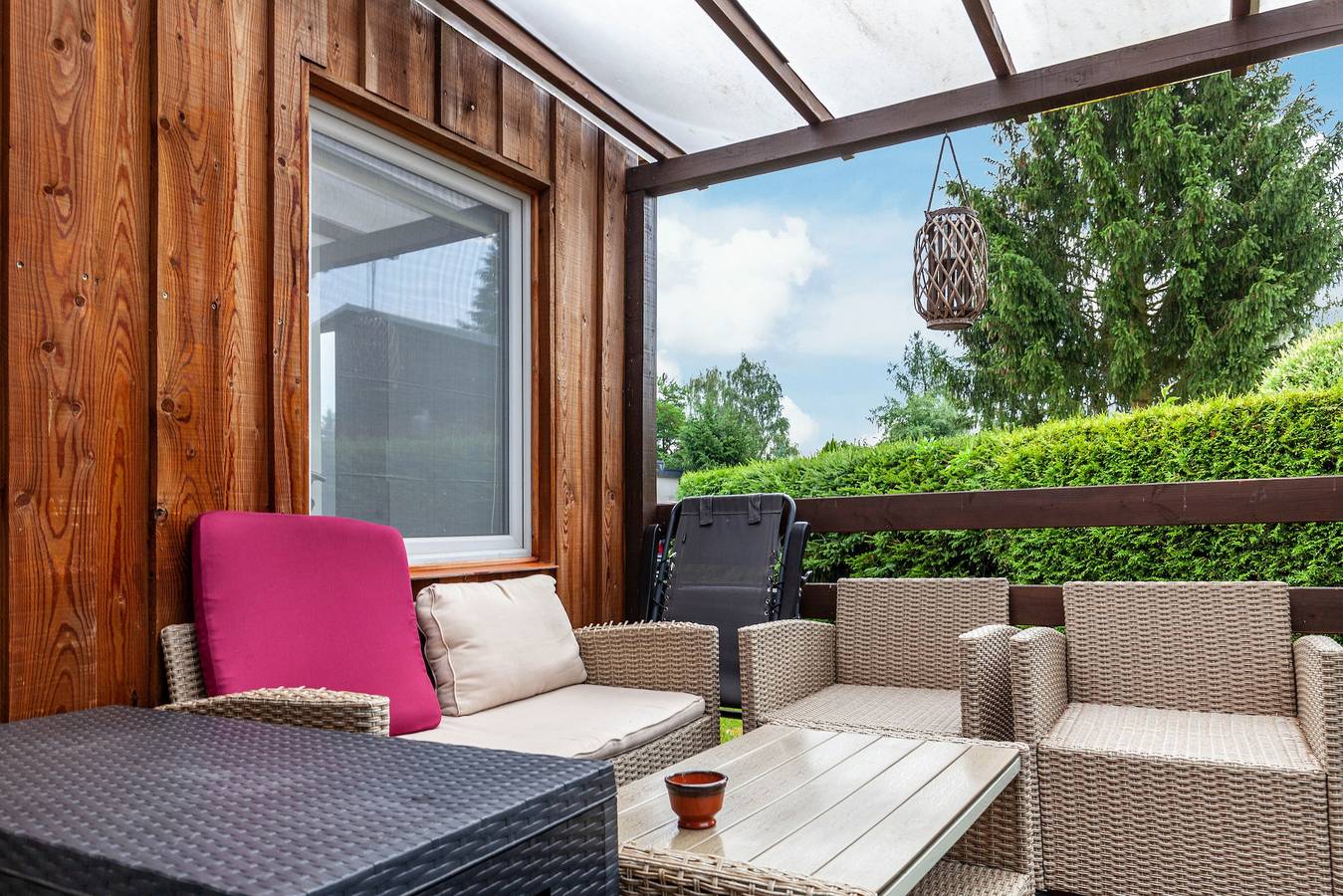 Ferienhaus 36 mit privater Terrasse, Gemeinschaftsgarten und Wlan in Bungalowdorf Zadelsdorf, Zeulenroda-Triebes