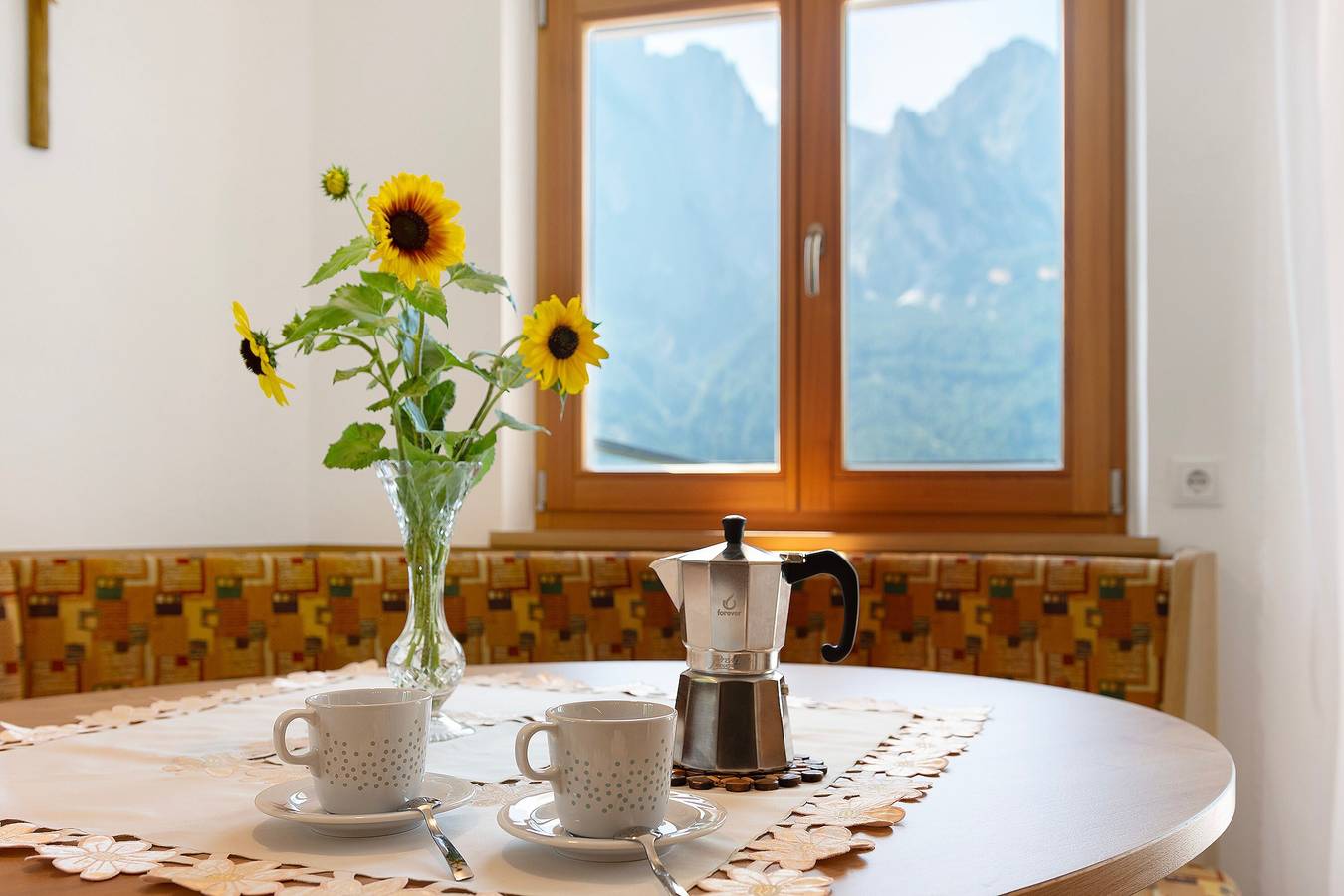 Apartamento entero, Apartamento 'Thusnelda D' con vistas a la montaña, balcón y Wi-Fi in Telfen-Lanzin, Castelrotto