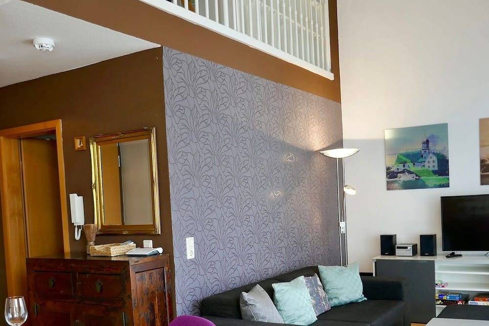 Ganze Wohnung, Ferienwohnung Am Hopfengarten - helle 2 Zimmer Maisonette mit großem Balkon in Bodolz, Bayerisch Schwaben