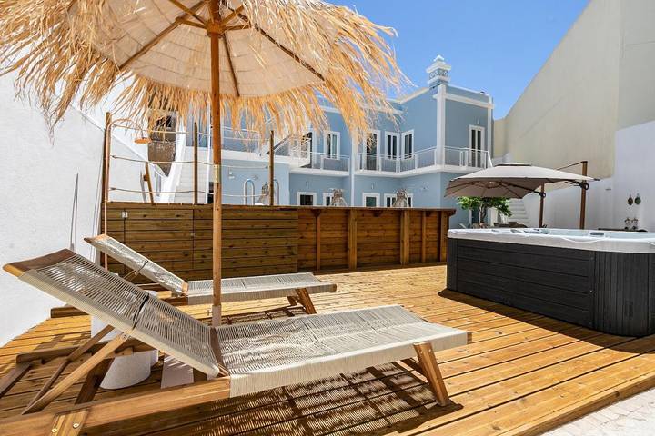 BnB für 2 Personen, mit Whirlpool und Pool sowie Garten und Terrasse in Faro