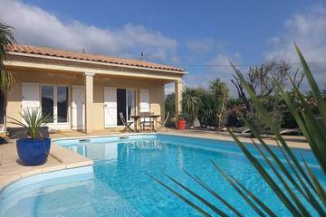 Cottage pour 8 personnes, avec balcon et jardin à Saint-André-de-Roquelongue