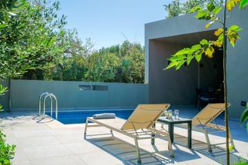 Ferienhaus für 2 Personen, mit Garten und Terrasse in Chania und Umgebung