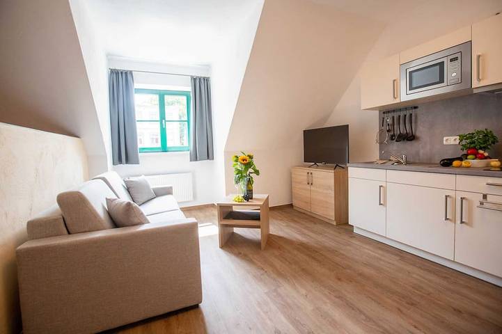 Ferienwohnung für 3 Personen, mit Garten