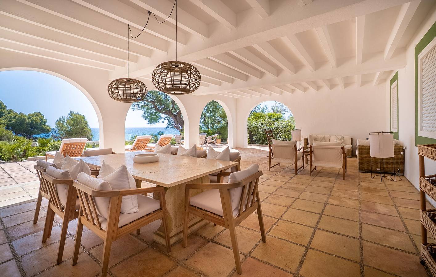 Apartment mit Meerblick, Pool, Terrasse und AC, 1,5 km zum Strand in Son Moll, Capdepera