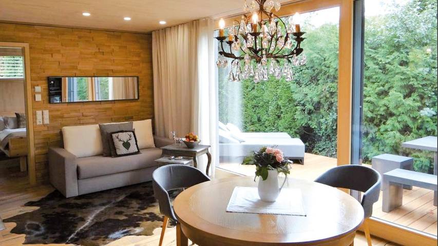 Ganze Ferienwohnung, Ferienwohnung Kräuter Chalet- Obsthof Steffelin in Markdorf, Region Bodensee-Oberschwaben