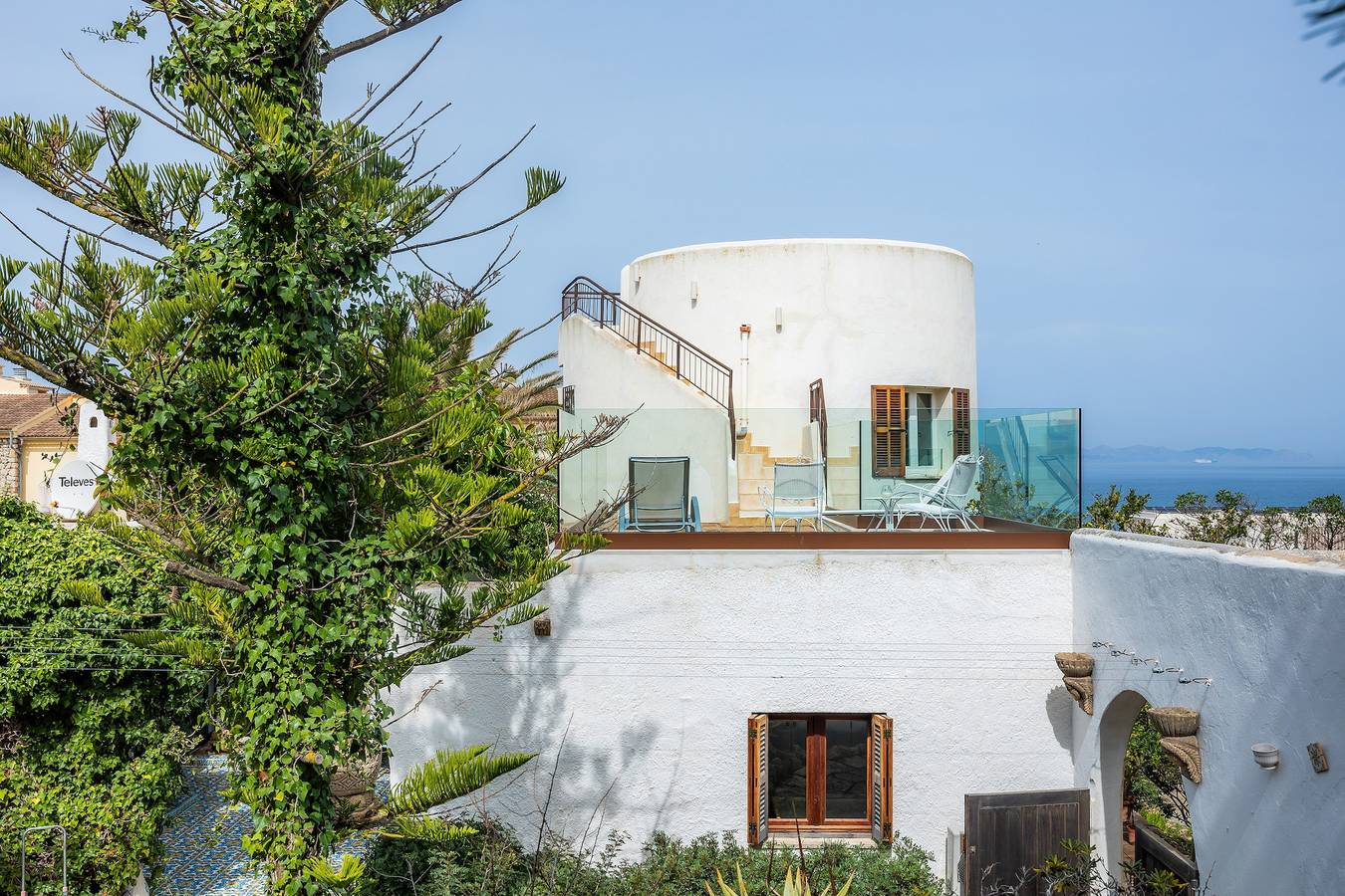 Villa 'Sa Torre Blanca' mit Meerblick, Wlan und Klimaanlage in Colònia de Sant Pere, Artà