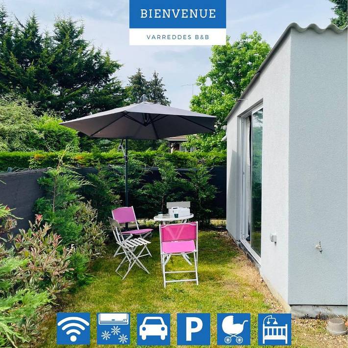 Gîte pour 4 personnes, avec jardin à Varreddes