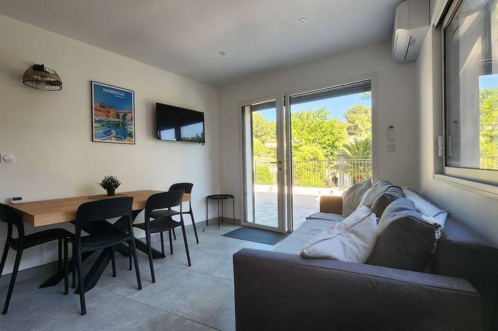 Apartamento entero, Villa Faïsso Bas - apartment sleeps 6 & terrace - Sausset les pins-Côte bleue in Sausset-les-Pins, Costa mediterránea (Francia)