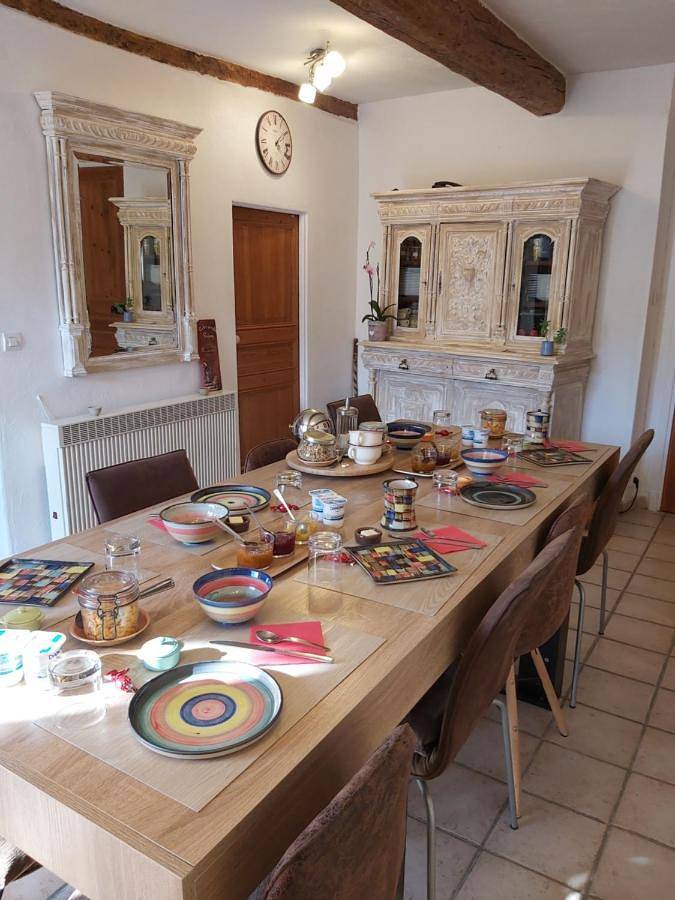 Chambre d’hôte pour 4 personnes, avec Terrasse et Vue à Roubion