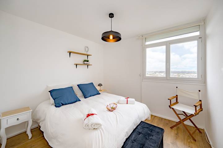 Appartement entier, La Vigie - Appt avec jolie vue sur ville in Saint-Brieuc, Côte de Goëlo