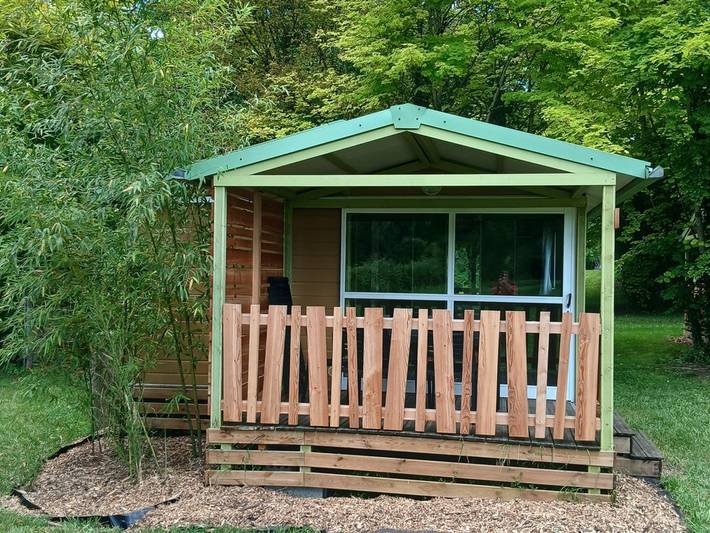 Chalet pour 5 personnes, avec terrasse et piscine, animaux acceptés