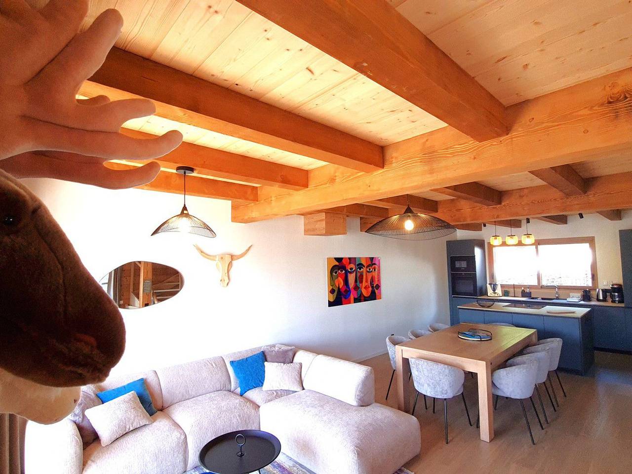 Chalet Ski-In 3 Chambres avec Parking et Wifi in Manigod, Région d'Annecy