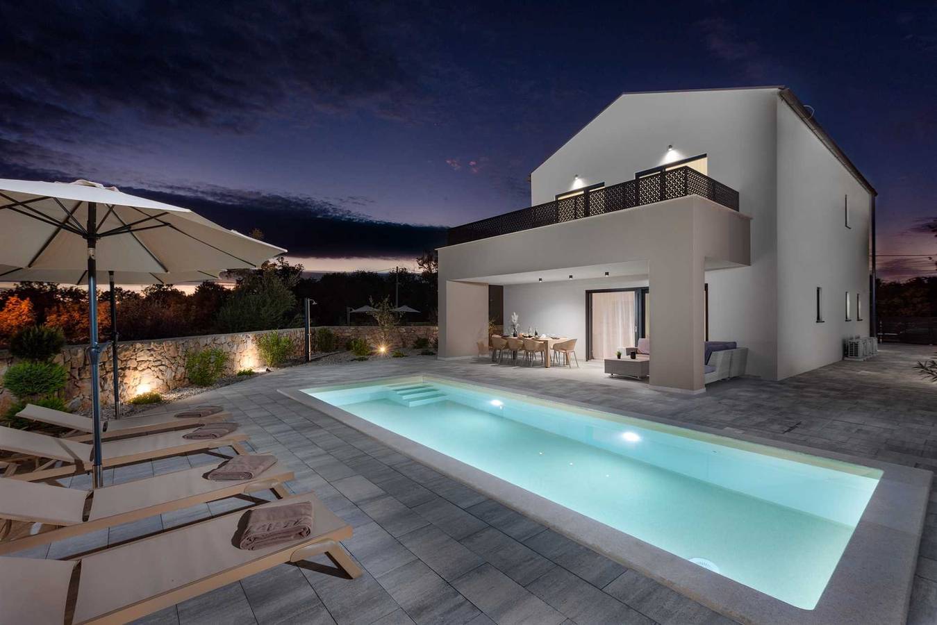 Villa Delight with pool - an oasis of peace on the island of Krk in Kras, Krk