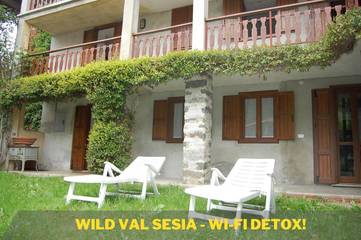 Gîte pour 4 personnes, avec jardin à Varallo