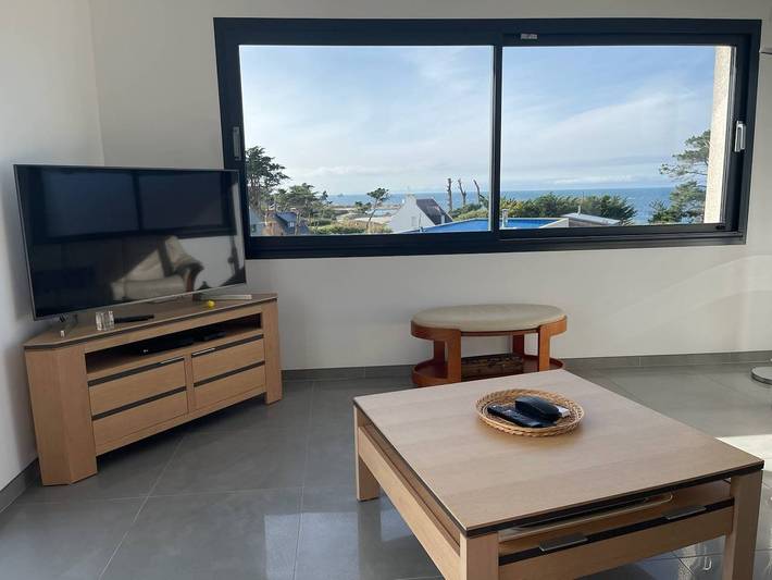 New House Sea View with Sauna 150m from the beach in Pleumeur-Bodou in Landrellec, Pleumeur-Bodou