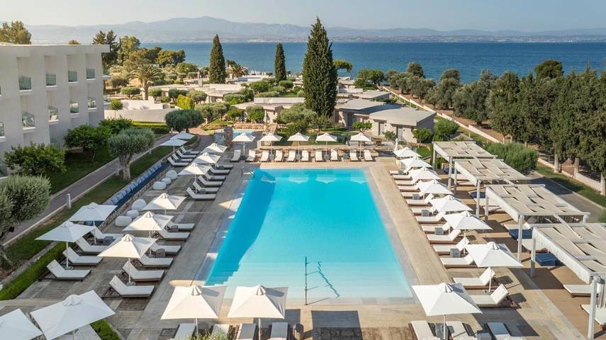 Hôtel pour 2 personnes, avec Balcon et Terrasse ainsi que Jardin et Piscine