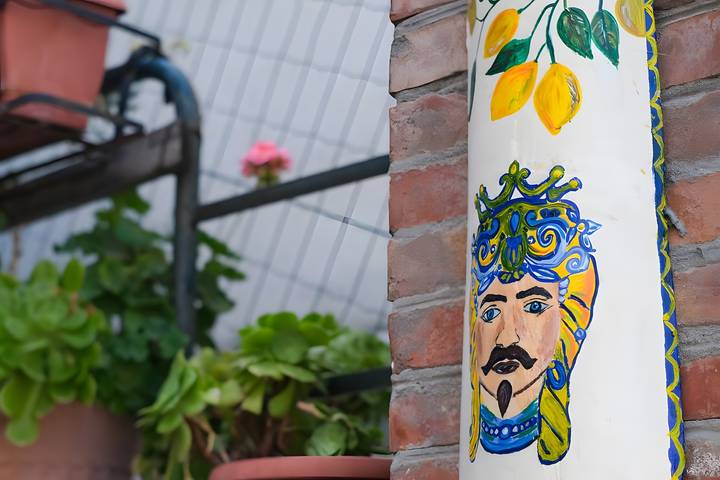 Hel enrumslägenhet, Studio för 2 Personer med balkong in Caccamo, Palermo provins
