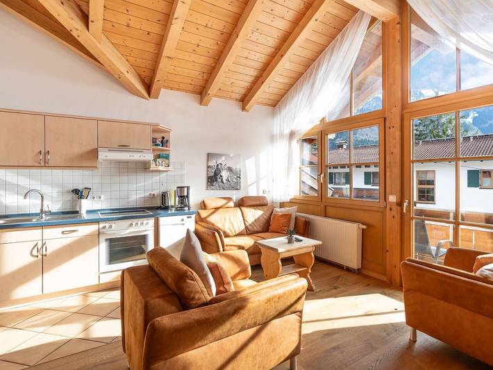 Hütte für 5 Personen, mit Sauna und Balkon sowie Garten in Grünten