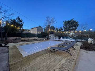 Gîte pour 4 personnes, avec jardin ainsi que terrasse et piscine à Fabrezan