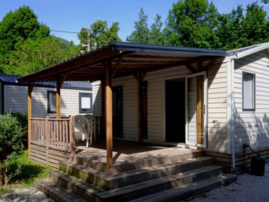Camping Paradis La Marmotte - Mobilhome 2 personnes - 1 Chambre Confort in Mérens-les-Vals, Pyrénées