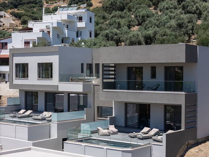Ferienhaus für 6 Personen, mit Balkon und Terrasse sowie Pool in Plakias