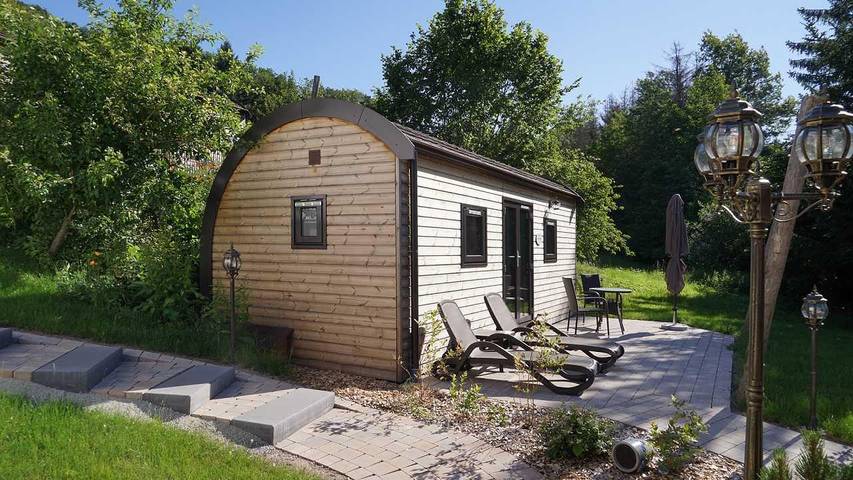Ferienwohnung für 2 Personen, mit Terrasse und Garten sowie Sauna und Ausblick an der Rhön