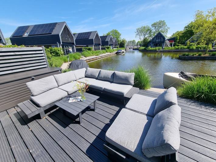 Luxuriöse freistehende 8-Personen-Watervilla direkt am Slotermeer gelegen in Balk, Ijsselmeer
