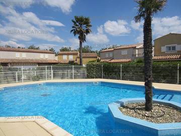 Gîte pour 6 personnes, avec jardin et piscine, animaux acceptés dans Plage Rochelongue
