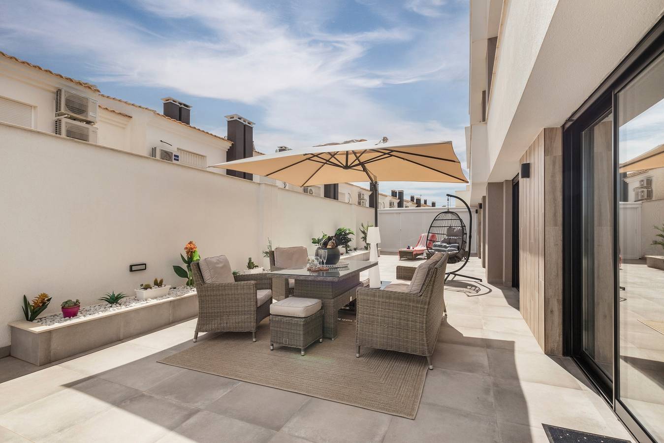 Ganze Wohnung, Ferienwohnung "Senika" mit Bergblick, Gemeinschaftspool & Wlan in Santiago de la Ribera, San Javier