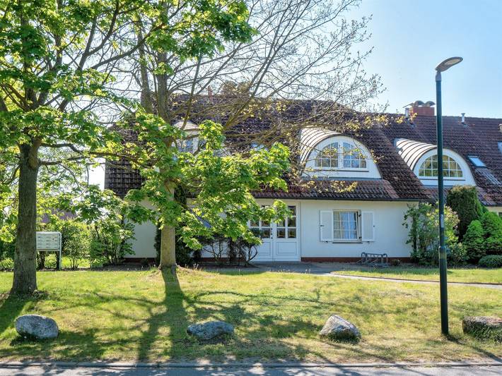 Ferienwohnung mit Meerblick für 3 Personen, mit Balkon und Garten