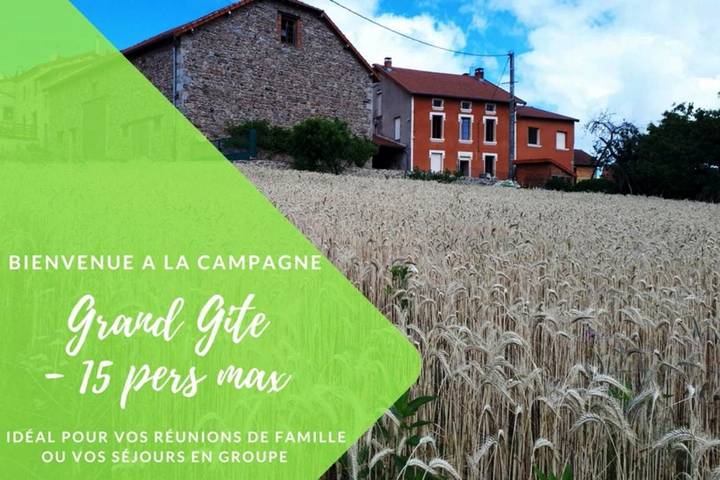 Maison de vacances pour 15 personnes, avec Terrasse et Jardin ainsi que Vue sur le lac et Vue