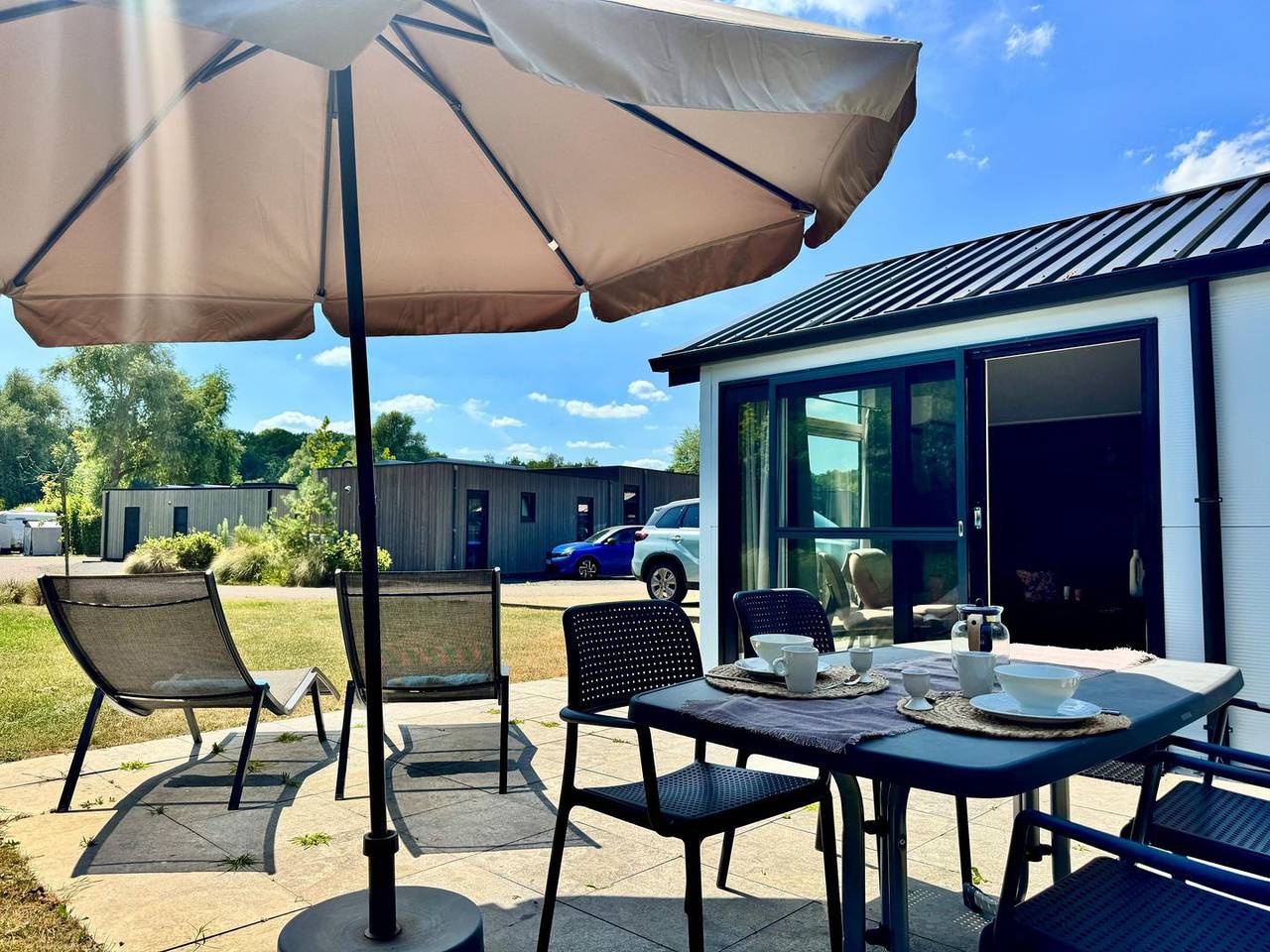 Chalet am Waldrand mit Klimaanlage im Europarcs Maasduinen in Limburg (Niederlande)