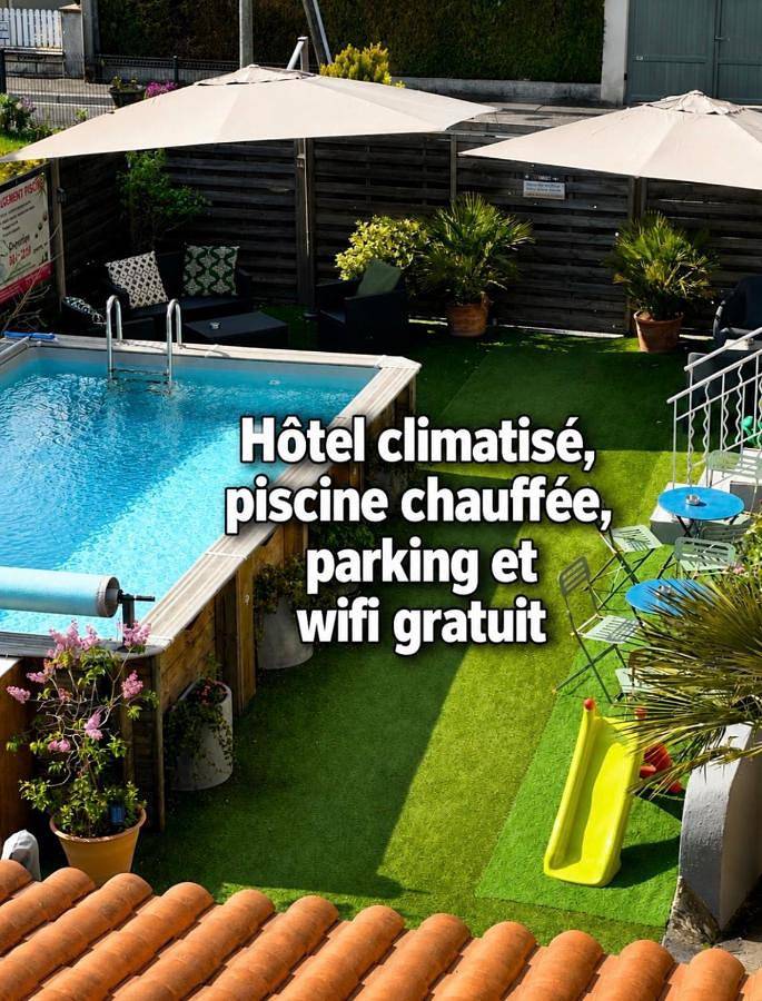 Hôtel pour 2 personnes, avec piscine ainsi que jardin et terrasse