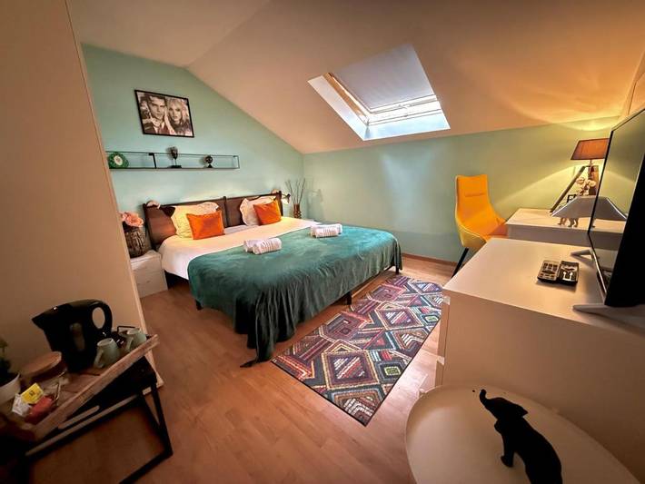 Chambre d’hôte pour 2 personnes, avec Balcon et Terrasse ainsi que Jardin et Vue à Zaventem