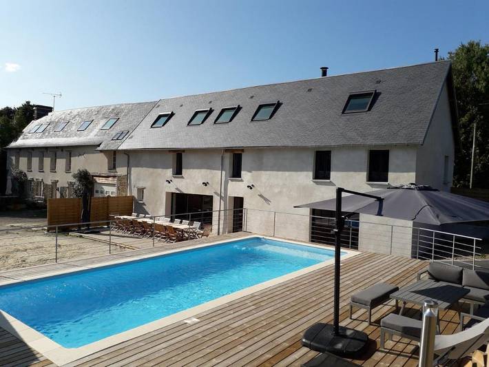 Location de vacances pour 15 personnes, avec sauna ainsi que piscine et jardin, adapté aux familles à Bricqueville-sur-Mer - 3
