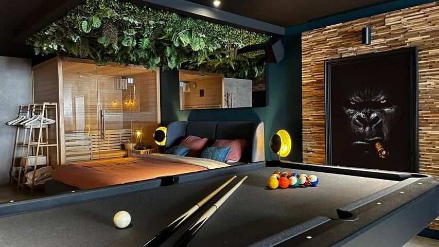 Appartement de vacances pour 2 personnes, avec jacuzzi ainsi que terrasse et sauna