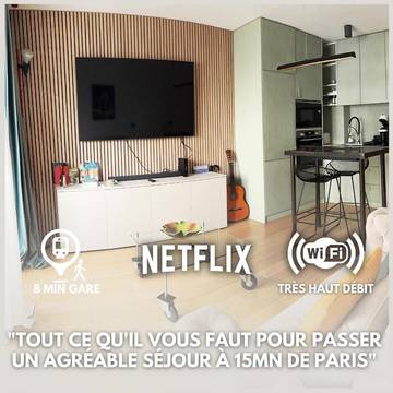 Gîte pour 2 personnes, avec vue et terrasse à Clamart