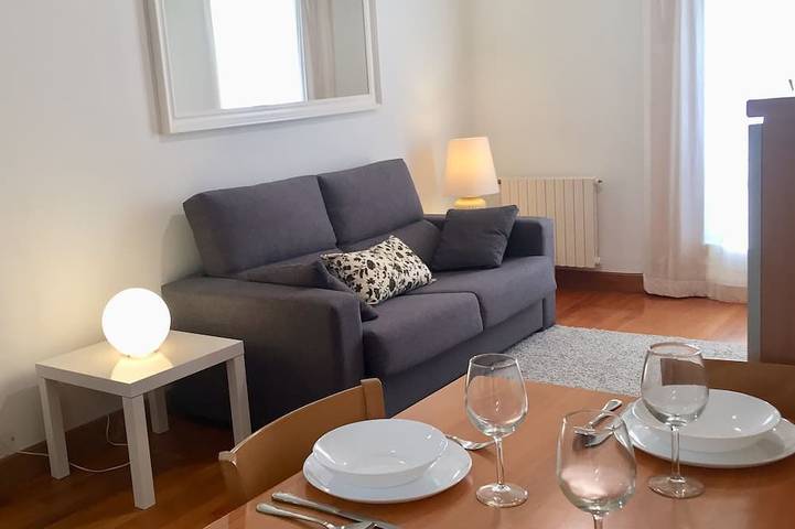 Apartamento de vacaciones para 3 personas, con balcón en el País Vasco