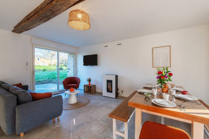 Ferienhaus für 5 Personen mit Garten in Saint-Denis-du-Maine, Mayenne