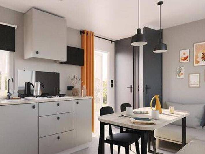 Mobil home pour 6 personnes, avec piscine et bassin pour enfant à Montagnac-Montpezat - 4