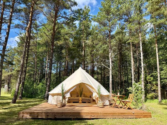 Camping für 2 Personen, mit Terrasse und Ausblick, mit Haustier in Saaremaa
