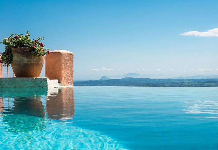 Stunning Private Villa on Edge of Gaucin Village with Infinity Pool, Mountain Views & Exotic Garden in Gaucín, Málaga Province