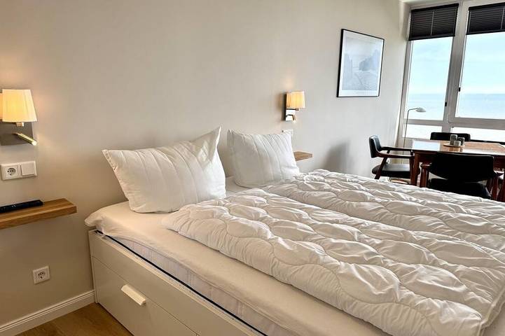 Ganze Wohnung, Al Mare - Modernes App. mit Balkon, Meerblick, Pkw-Stellplatz, Wlan. Haustiere in List (Sylt), Sylt