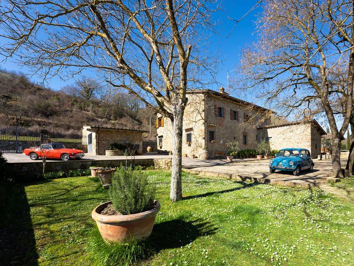 Ferienhaus für 4 Personen, mit Garten und Ausblick sowie Terrasse in Greve In Chianti