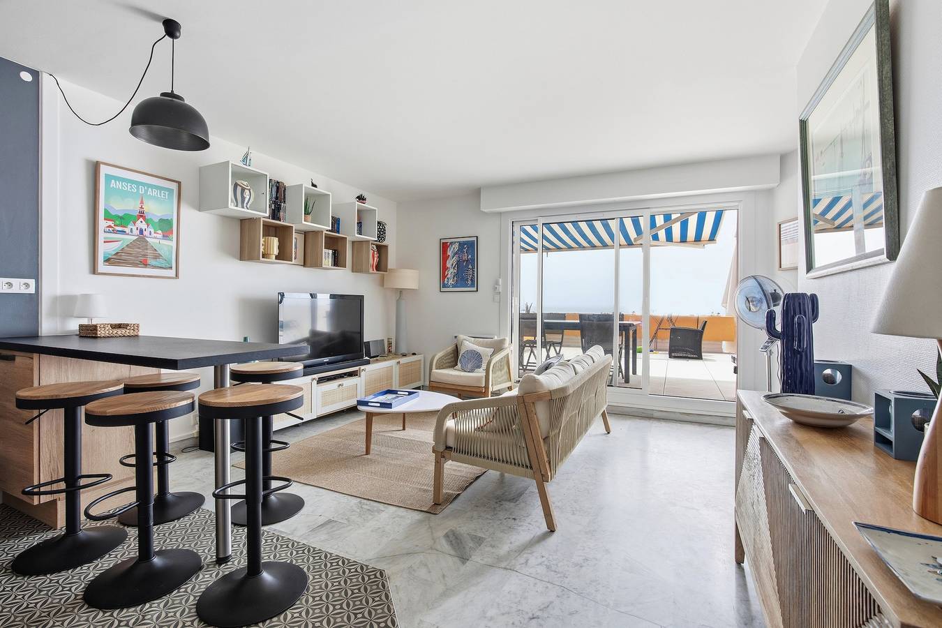 Appartement entier, Balcon sur les Vagues - Terrasse vue sur la mer in Sète, Côte méditerranéenne (France)