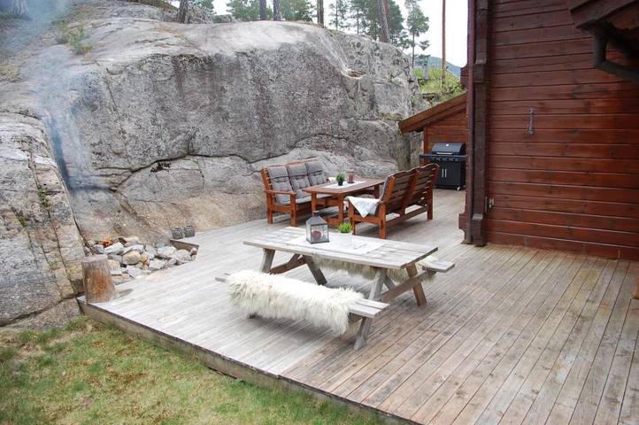 Fjellhytte for 10 personer, Balkong og Terrasse i tillegg til Hage og Utsikt i Vrådal
